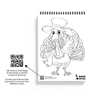 Rays Of Ink Animal Doodle Coloring Book For Kids | Ideal Gift For 4-9 Years Old | Recycled 120 GSM Thick Paper Spiral-bound ndash; 1 January 2021-thumb1