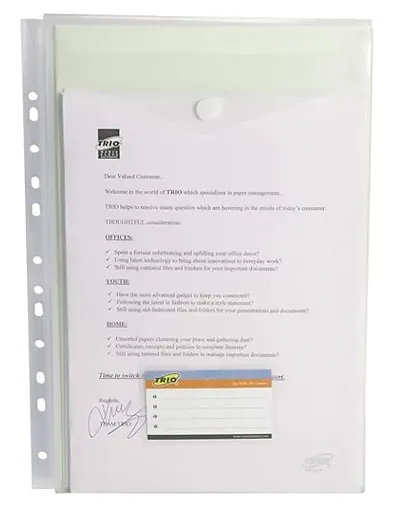 TRIO FF725A File In File Document Envelope A/4 (Set Of 12)