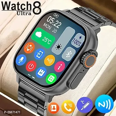 Amoled T800 Smartwatch withBluetooth Make/Recieve Call,Send/Recieve SMS, Social Media Alert, Heartrate  Step Tracking-thumb5