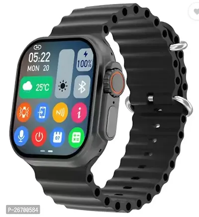 Amoled T800 Smartwatch withBluetooth Make/Recieve Call,Send/Recieve SMS, Social Media Alert, Heartrate  Step Tracking-thumb0