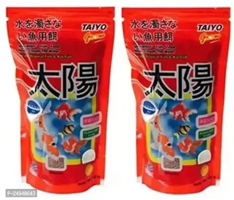 TAIYO FISH FOOD Fish GROW 100G X 2 PACK Adult, Senior, Young Fish Food ()-thumb0