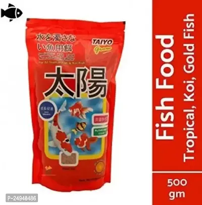 TAIYO Grow Essential Fish Food, 500 gms New Born, Adult, Young, Senior Fish Food ()-thumb0