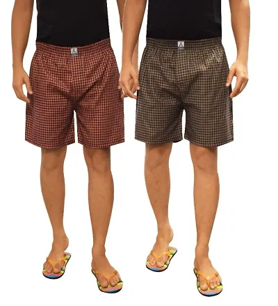 Combo of Men's Cotton Boxers (Pack of 2)