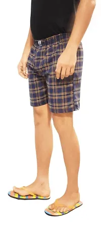 Stylish Cotton Multicolored Checked Boxer For Men ( Pack Of 2 )-thumb4