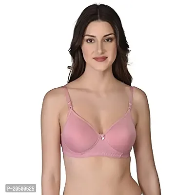 Emavic Women's Cotton Lightly Padded Full Cup Non-Wired T-Shirt Bra Combo Pack of 3-thumb2