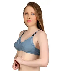 Emavic Women's Cotton Blend Non-Padded Wirefree Maternity/Nursing Bra Combo Pack of 3-thumb2