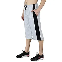 Emavic Men's Cotton 3/4 Capri Regular Shorts-thumb1