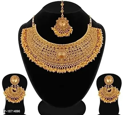 Elegant Brass Jewellery Set for Women-thumb0