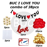 Day Decor Valentines Day Combo Kit - 38 Pcsi Love You Bannermulticolor Balloons For Proposal/Decoration For Valentine Day Partycurtain And Foil Love Balloon-thumb2