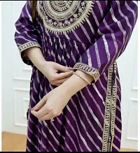 Stylish Purple Rayon Kurta For Women-thumb2