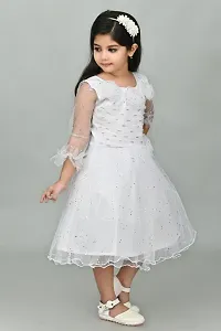 Zenat Girls Net Regular Fit Casual Dress_AK3000-thumb3