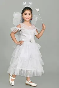 Zenat Girls Kids Net Regular Fit Knee Length Sweet Angel Frock Dress_5-R-thumb2