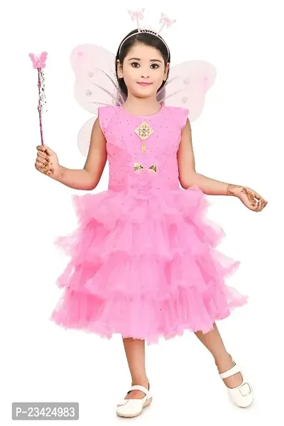 Elegant Net Frock For Girls