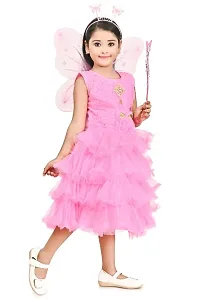 Elegant Net Frock For Girls-thumb3