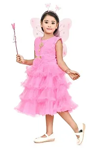 Elegant Net Frock For Girls-thumb2