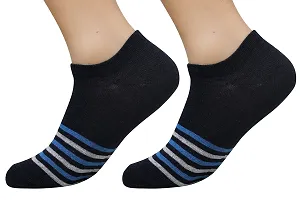 Pure Cotton Ankle Length Men's Wear Socks (Blue)-thumb1