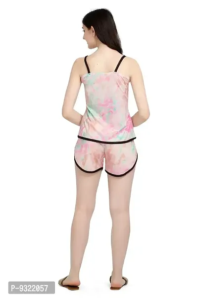 Taboody Empire Summer Special Women Floral Printed Multicolor Top  Shorts Set-thumb2