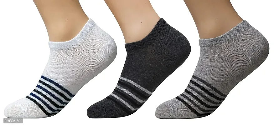 Pure Cotton Ankle Length Men's Wear Socks (Charcol)