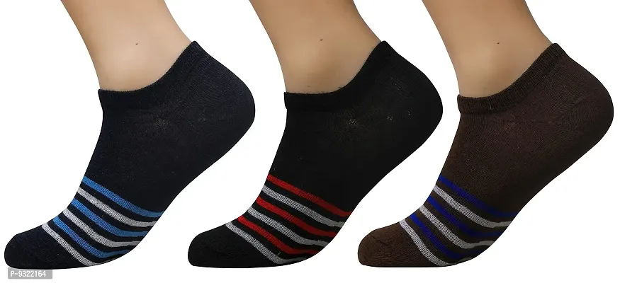 Pure Cotton Ankle Length Men's Wear Socks (Multi)-thumb0