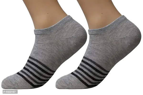 Pure Cotton Ankle Length Men's Wear Socks (Blue)-thumb3
