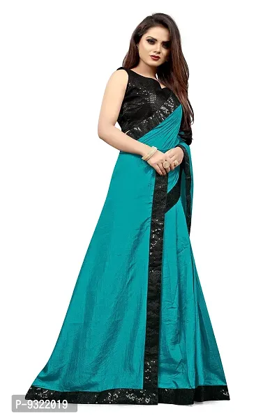 Taboody Empire Women's Sambalpuri Art Silk Saree (Taboody_Seq_Sky Blue)-thumb3