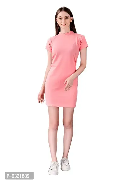 Taboody Empire Casual 1 Pices Slim Body Fit Bodycon Hot Dress for Women