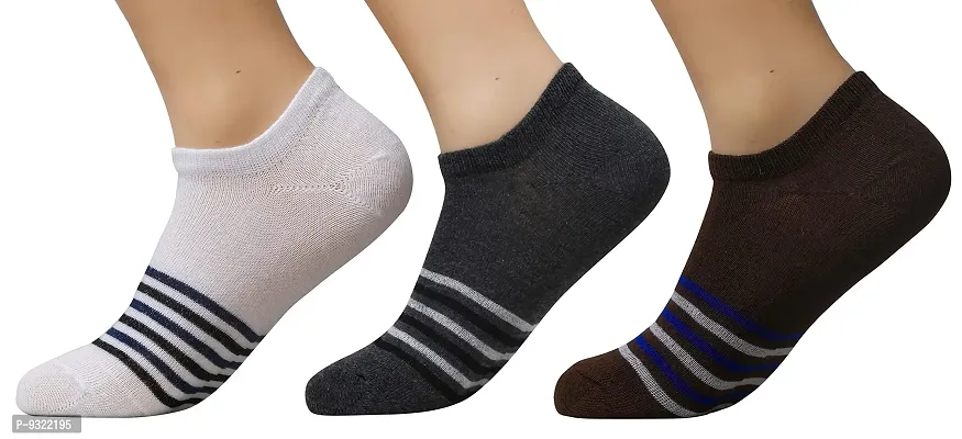 Pure Cotton Ankle Length Men's Wear Socks (Light Brown)-thumb0