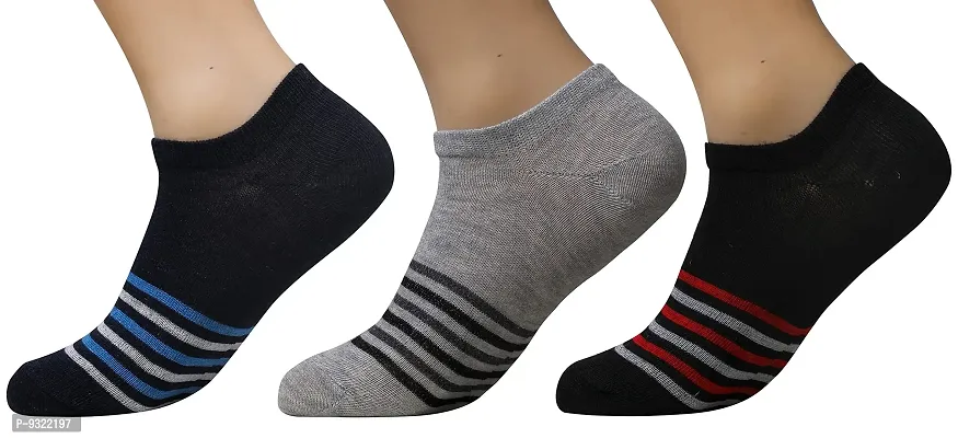 Pure Cotton Ankle Length Men's Wear Socks (Blue)-thumb0