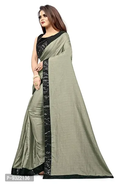 Taboody Empire Women's Sambalpuri Art Silk Saree With Blouse Piece (Taboody_Seq_Grey)-thumb3