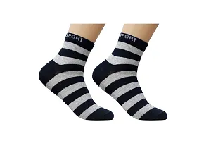 Men Pure Cotton Ankle Length Socks (White)-thumb3