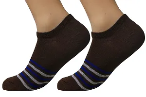 Pure Cotton Ankle Length Men's Wear Socks (Light Brown)-thumb3