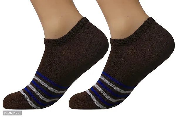 Pure Cotton Ankle Length Men's Wear Socks (Light Brown)-thumb4