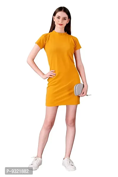 Taboody Empire Casual 1 Pices Slim Body Fit Bodycon Hot Dress for Women-thumb0