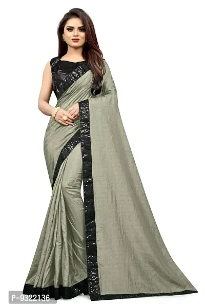 Taboody Empire Women's Sambalpuri Art Silk Saree With Blouse Piece (Taboody_Seq_Grey)