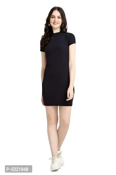 Taboody Empire Casual 1 Pices Slim Body Fit Bodycon Hot Dress for Women