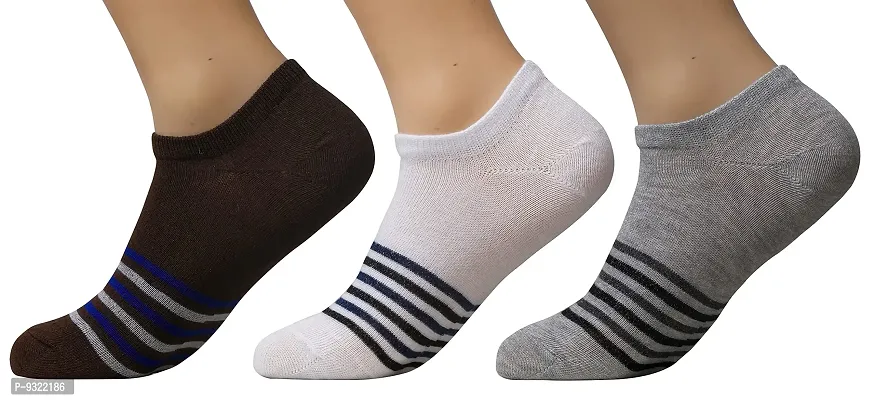 Pure Cotton Ankle Length Men's Wear Socks (assorted)-thumb0