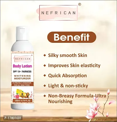 Nefrican Whitening SPF 15+ Fairness Body Lotion Men  Women's  (100 ml) (Pack Of 3)-thumb3