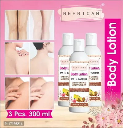 Nefrican Bodyotion for Very Dry Skin, Nourishing Body Milk with 2x Almond Oil (100 ml) (Pack Of 3)-thumb0