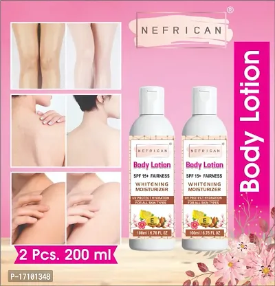 Nefrican Bodyotion for Very Dry Skin, Nourishing Body Milk with 2x Almond Oil (100 ml) (Pack Of 2)