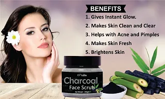 Charcoal Face Scrub Anti-acne  Blackhead Removal  Oil Control Scrub (Pack Of 1)(200 gm)-thumb2