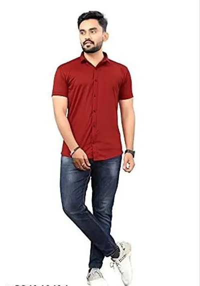 JAVERI Men's Formal Polycotton Material, Slim Fit Classic Collar Fullsleeve Casual Shirts (JR-13)