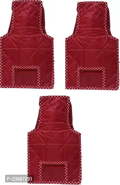 Classecrafts Fabric Blouse Cover Garments Cover Bag Clothes Storage Wardrobe Organiser Maroon3pc parachute blouse cover(maroon)-thumb0