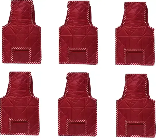 Classecrafts Fabric Blouse Cover Garments Cover Bag Clothes Storage Wardrobe Organiser Maroon6pc parachute blouse cover(maroon)