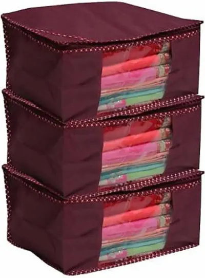 Combo of 9- Designer Non Woven Saree Organizer Covers