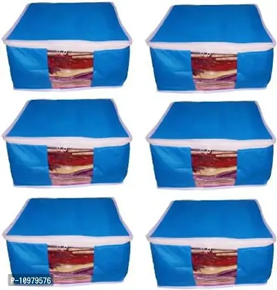 Pack of 6 Non Woven 10inch Designer Height Saree Cover-thumb0