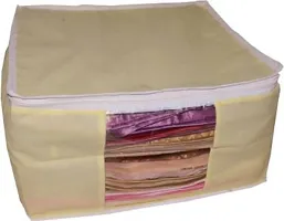 Pack of 2 Non Woven Designer Height Saree Cover Gift Organizer bag-thumb1