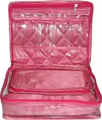 Pack of 2 Locker Jewellery box Wardrobe Organiser jewellery box, Vanity Box (Pink)-thumb2