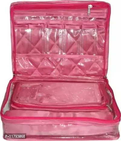 Pack of 2 Locker Jewellery box Wardrobe Organiser jewellery box, Vanity Box (Pink)-thumb3