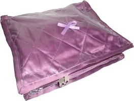 CLASSECRAFTS Pack of 1Pcs Satin Jewellery Makeup Beauty Kit Storage(Purple)-thumb2