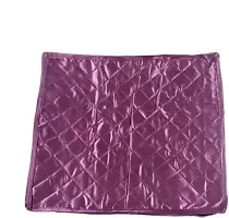 CLASSECRAFTS Saree cover High Quality Travelling Bag Pack of 4Pcs satin large(Purple)-thumb2